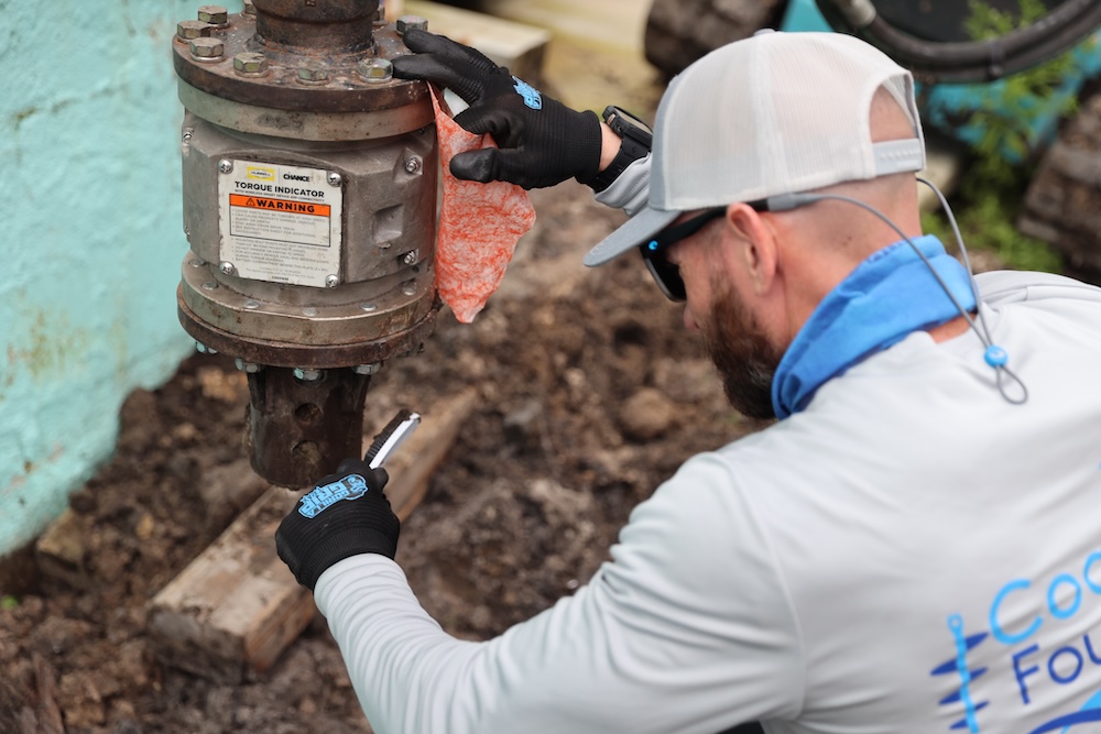St James City Helical Pile Installation